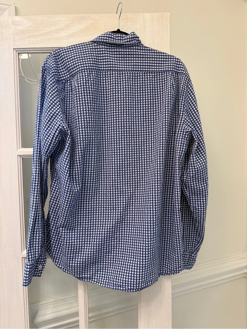 J. Crew Blue Gingham Button-Down Shirt